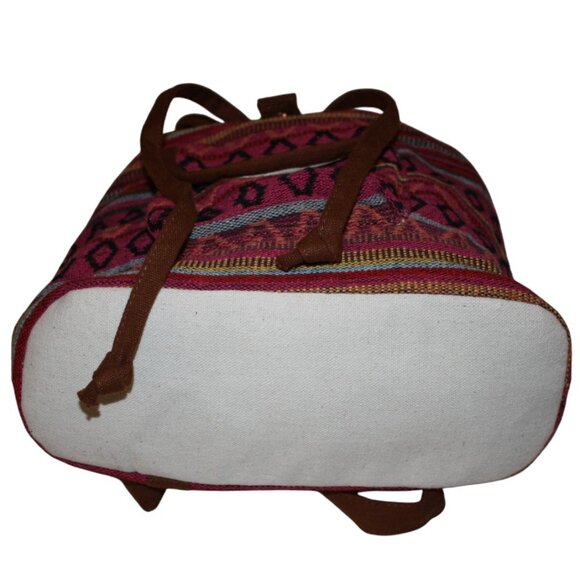 Multicolor Indian Blanket Drawstring Backpack - Picture 6 of 10